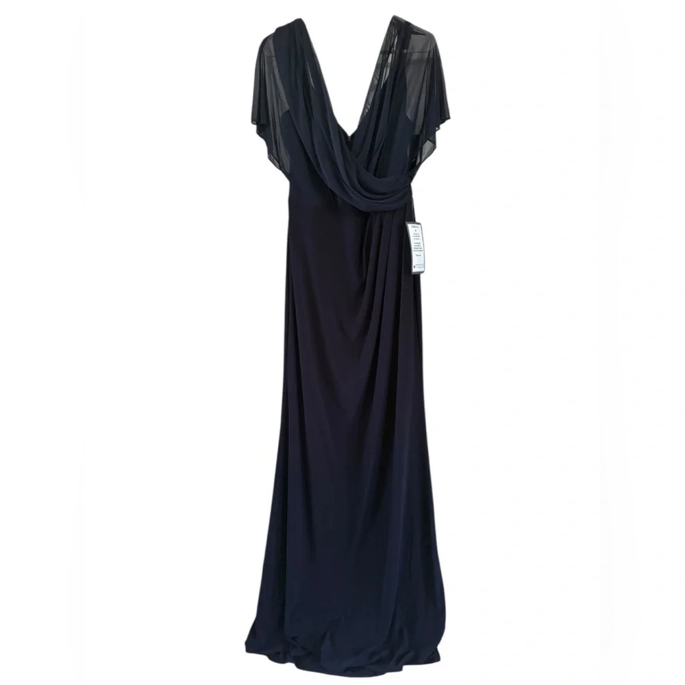 Betsy & Adam Navy Blue Maxi Dress - Picture 5 of 12